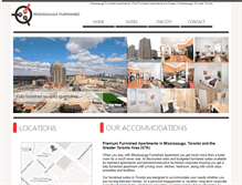Tablet Screenshot of mississaugafurnishedapartment.ca